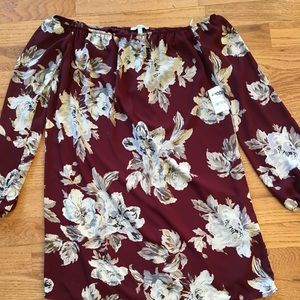 Off the shoulder dress